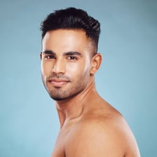 A person with a visibly healthy complexion