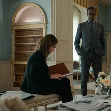 A diplomat working in an embassy office