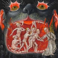 A classic fiery artistic depiction of hell.