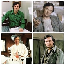 Alan Alda portraying Hawkeye Pierce in M*A*S*H.