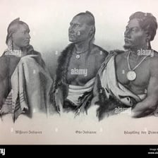 A historical depiction of the Oto people of the Great Plains