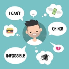 An illustration of a person questioning whether their statement is wrong.