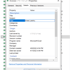 A document interface showing labels being added