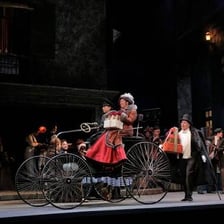 A theatrical performance of Puccini's La Bohème