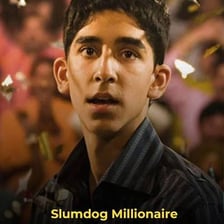 Dev Patel in the film Slumdog Millionaire