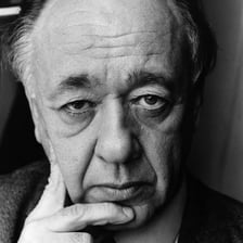 Portrait of playwright Eugène Ionesco.