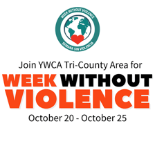 YWCA promotional material for its Week Without Violence program