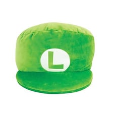 Luigi, the Nintendo video-game character wearing his green hat