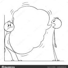 Illustration of a person speaking continuously