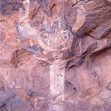 Prehistoric animal drawings on the wall of a cave
