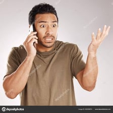 An irritated person illustrating an agitated state.
