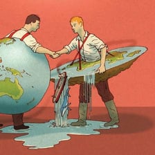 An illustration of a person rejecting presented evidence.