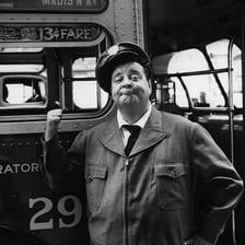 Jackie Gleason in his role on The Honeymooners
