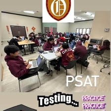High-school students seated for a standardized test