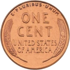 A close-up of a U.S. one-cent coin.