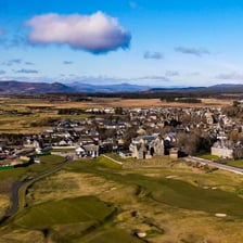 View of Dornoch, a town in Scotland