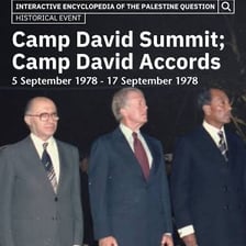Anwar Sadat at the time of the Camp David peace negotiations