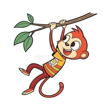 A person performing a playful or mischievous act