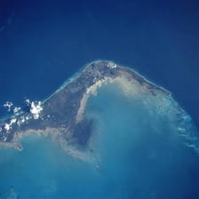 Coastal scenery on Grand Bahama island.