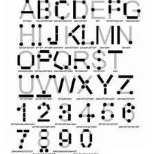 A simple Morse code diagram showing a dash pronounced “dah”