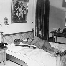 A simple room used as temporary lodging for a soldier