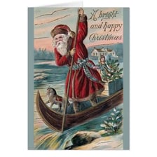 A depiction of Père Noël, the French Santa Claus.
