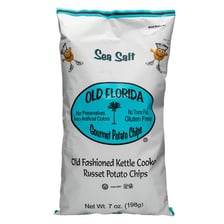 A bowl of gourmet potato chips seasoned with sea salt