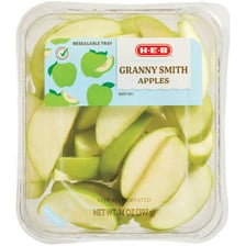 A bright green Granny Smith apple