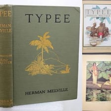 A book cover or title page for Herman Melville’s novel Typee