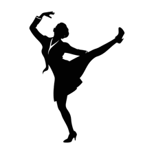 A dancer performing with energetic flair