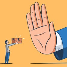 A person taking possession of an item from another person