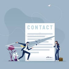 A conceptual illustration of a job or project being abruptly terminated.