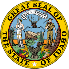 The Idaho state seal displaying the motto “Esto perpetua.”