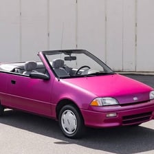 A Chevrolet Metro subcompact car