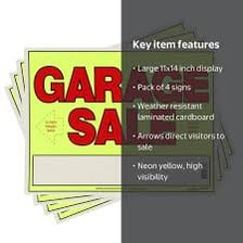 A garage-sale item offered in its existing condition.