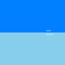A clear sky displaying a vivid azure blue