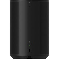 A Sonos Era smart speaker on a tabletop.