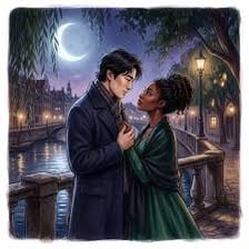 An illustration suggesting that one person is misleading another romantically.