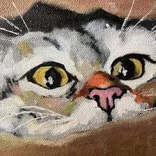 An artist reproducing an existing artwork