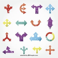 Arrows extending in every direction to illustrate omnidirectional movement