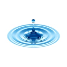 A single tiny drop illustrating a very small amount.