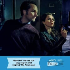 Spy imagery associated with the television series The Americans and the KGB
