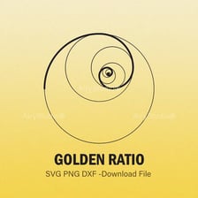 An educational diagram showing the golden ratio labeled with the Greek letter phi