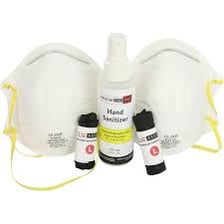 N95 masks and protective gloves used as personal protective equipment