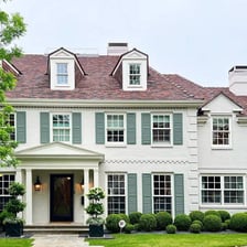 The exterior of a home used as a dwelling.