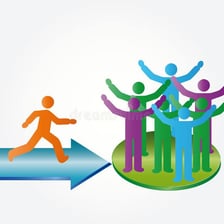 A person signing up to become part of a group.