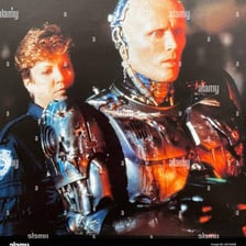 The armored cyborg police officer RoboCop from the 1987 film