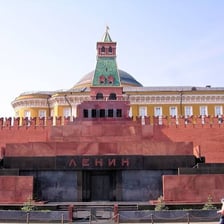 The Lenin Mausoleum on Red Square in Moscow