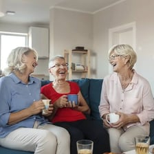 A person getting comfortable in a furnished home