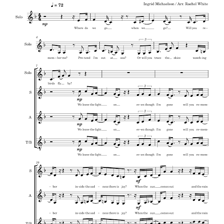 Sheet music showing a coda marking near the concluding passage.